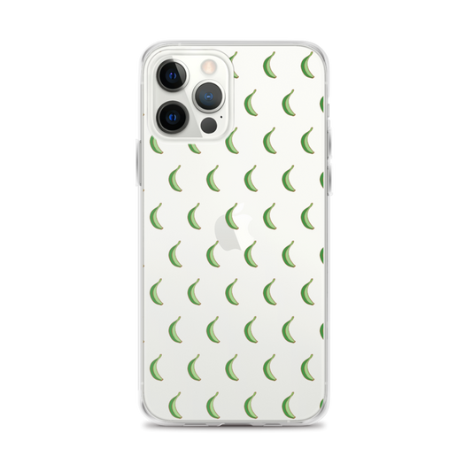 Platano All-Over iPhone Case (Transparent)  - 2020 - DominicanGirlfriend.com - Frases Dominicanas - República Dominicana Lifestyle Graphic T-Shirts Streetwear & Accessories - New York - Bronx - Washington Heights - Miami - Florida - Boca Chica - USA - Dominican Clothing