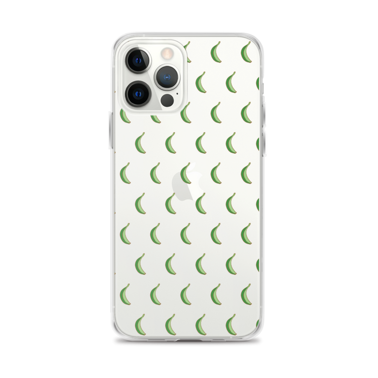 Platano All-Over iPhone Case (Transparent) - 2020 - DominicanGirlfriend.com - Frases Dominicanas - República Dominicana Lifestyle Graphic T-Shirts Streetwear & Accessories - New York - Bronx - Washington Heights - Miami - Florida - Boca Chica - USA - Dominican Clothing