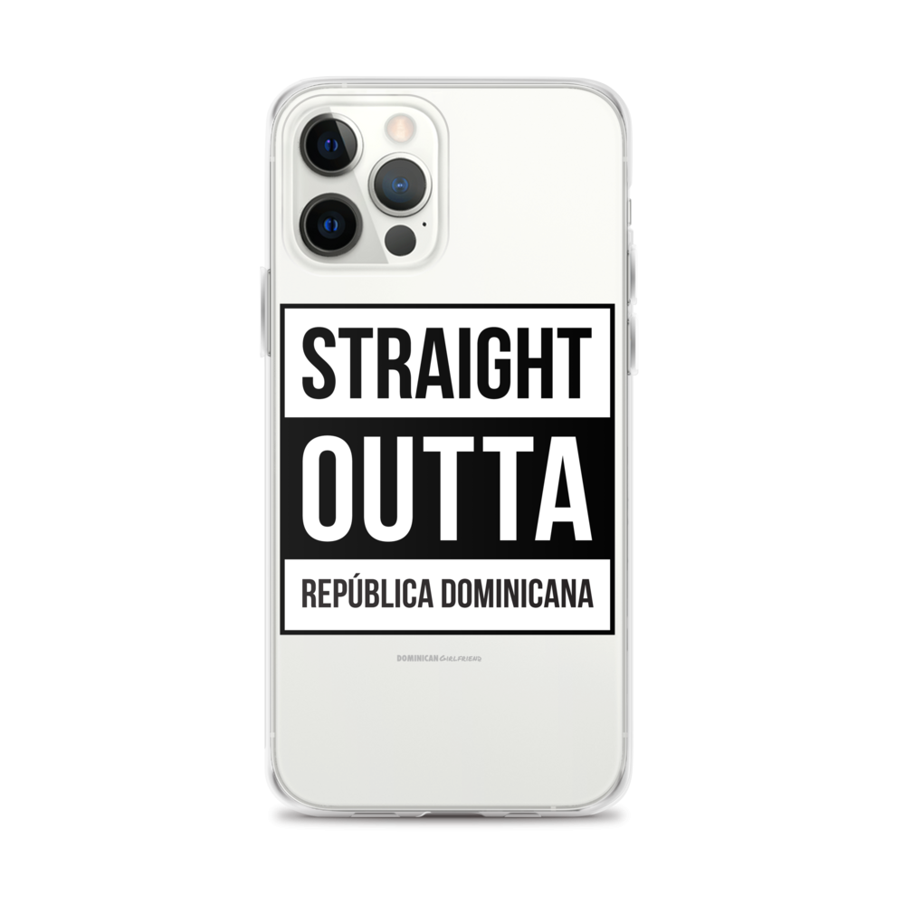 Straight Outta República Dominicana iPhone Case - 2020 - DominicanGirlfriend.com - Frases Dominicanas - República Dominicana Lifestyle Graphic T-Shirts Streetwear & Accessories - New York - Bronx - Washington Heights - Miami - Florida - Boca Chica - USA - Dominican Clothing