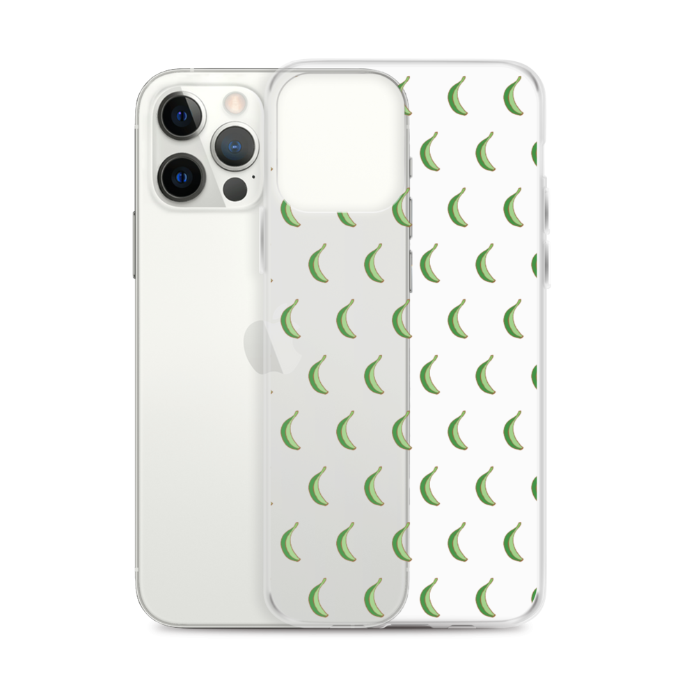 Platano All-Over iPhone Case (Transparent) - 2020 - DominicanGirlfriend.com - Frases Dominicanas - República Dominicana Lifestyle Graphic T-Shirts Streetwear & Accessories - New York - Bronx - Washington Heights - Miami - Florida - Boca Chica - USA - Dominican Clothing
