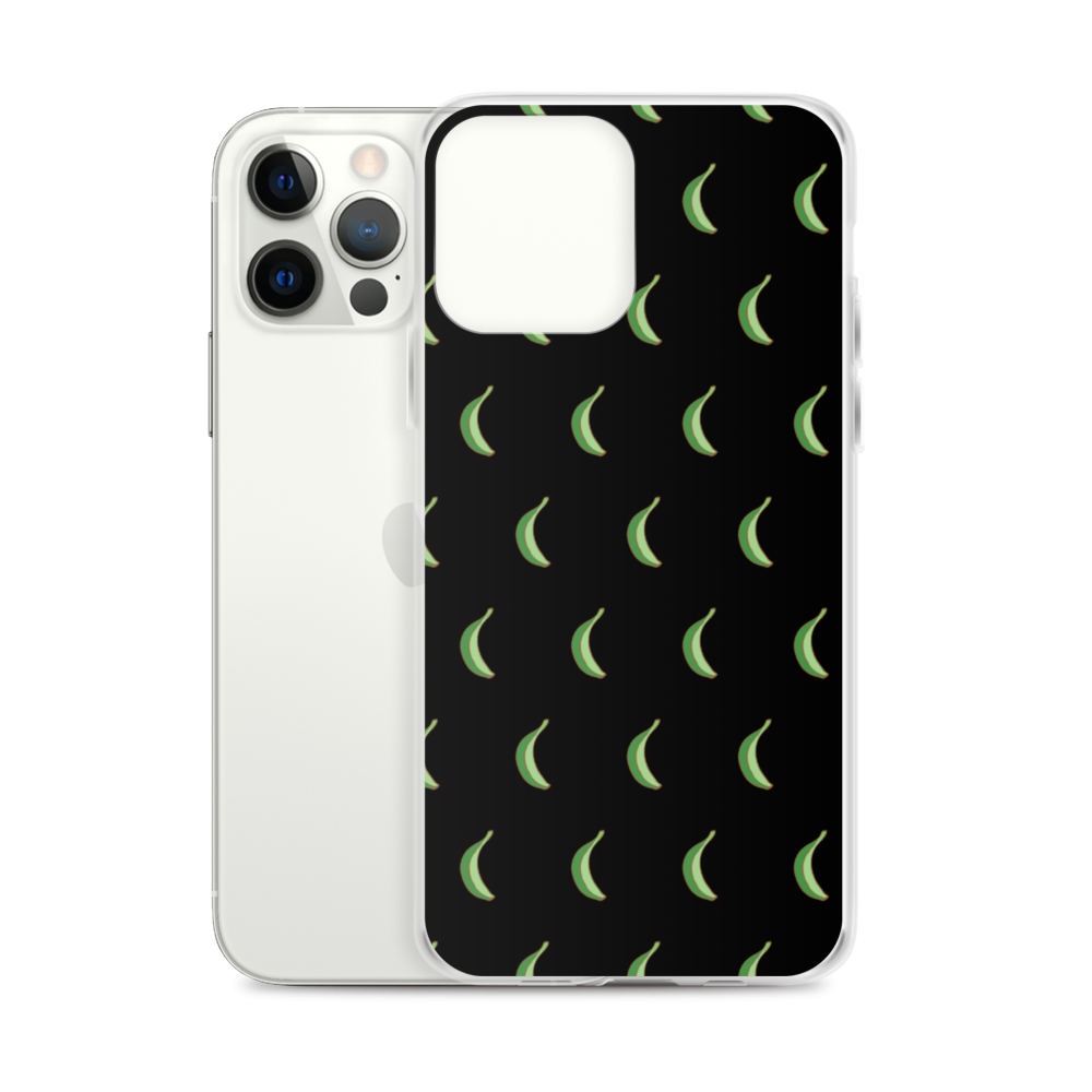 Platano All-Over iPhone Case (Black) - 2020 - DominicanGirlfriend.com - Frases Dominicanas - República Dominicana Lifestyle Graphic T-Shirts Streetwear & Accessories - New York - Bronx - Washington Heights - Miami - Florida - Boca Chica - USA - Dominican Clothing