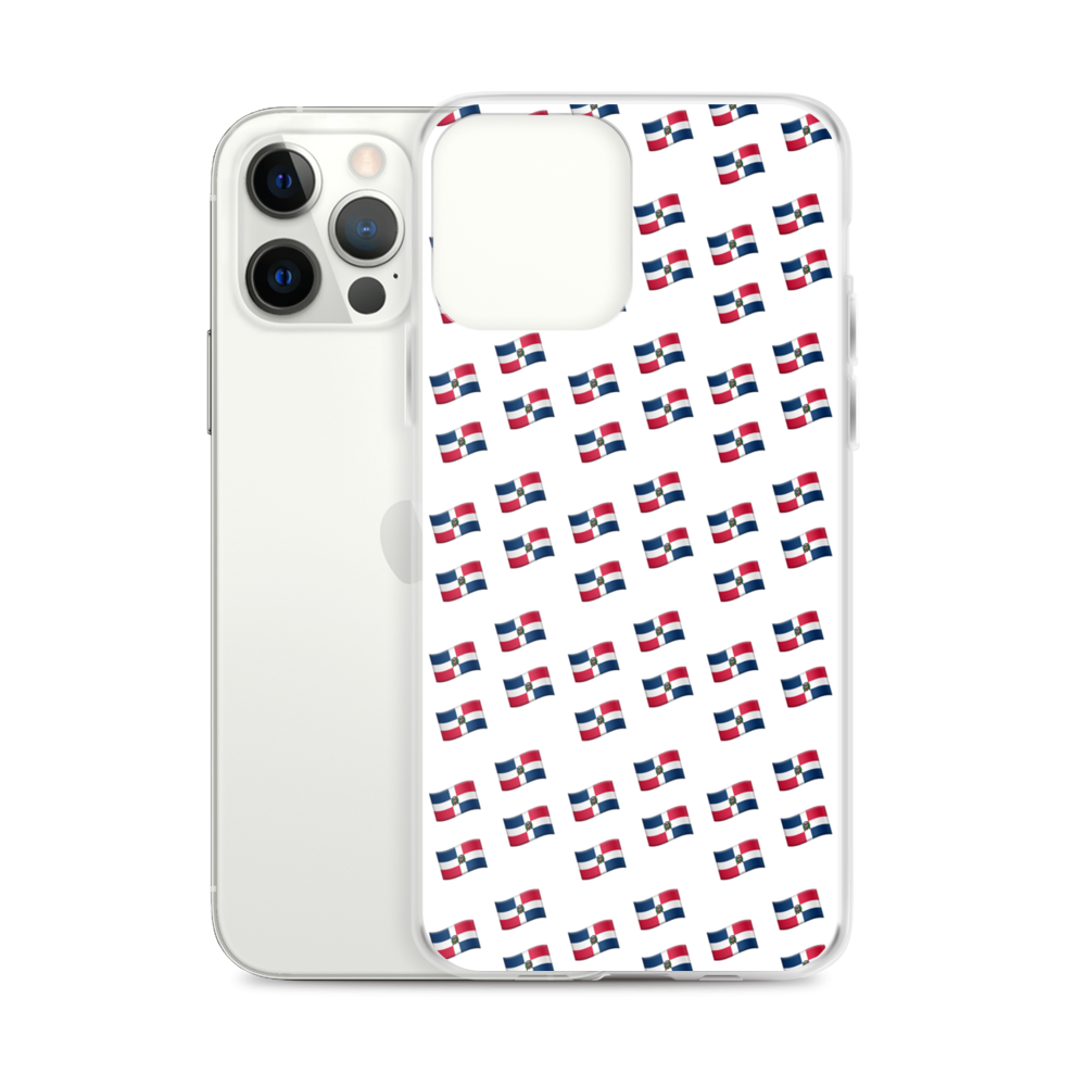 All-Over Emoji República Dominicana Flag iPhone Case  - 2020 - DominicanGirlfriend.com - Frases Dominicanas - República Dominicana Lifestyle Graphic T-Shirts Streetwear & Accessories - New York - Bronx - Washington Heights - Miami - Florida - Boca Chica - USA - Dominican Clothing