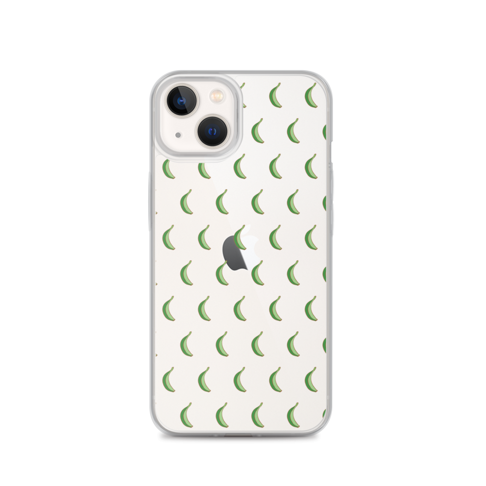 Platano All-Over iPhone Case (Transparent)  - 2020 - DominicanGirlfriend.com - Frases Dominicanas - República Dominicana Lifestyle Graphic T-Shirts Streetwear & Accessories - New York - Bronx - Washington Heights - Miami - Florida - Boca Chica - USA - Dominican Clothing