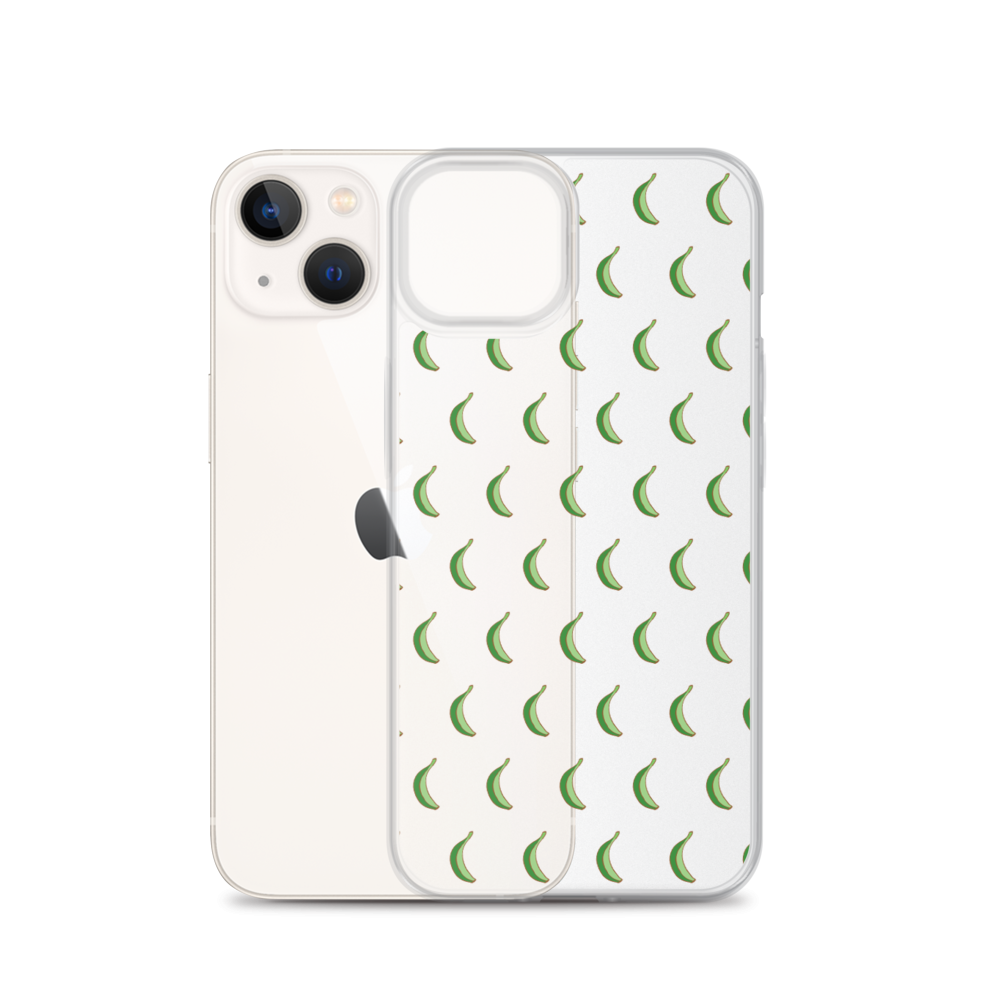 Platano All-Over iPhone Case (Transparent) - 2020 - DominicanGirlfriend.com - Frases Dominicanas - República Dominicana Lifestyle Graphic T-Shirts Streetwear & Accessories - New York - Bronx - Washington Heights - Miami - Florida - Boca Chica - USA - Dominican Clothing