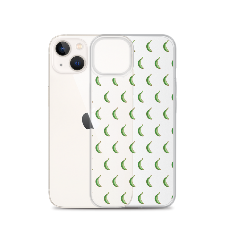 Platano All-Over iPhone Case (Transparent) - 2020 - DominicanGirlfriend.com - Frases Dominicanas - República Dominicana Lifestyle Graphic T-Shirts Streetwear & Accessories - New York - Bronx - Washington Heights - Miami - Florida - Boca Chica - USA - Dominican Clothing
