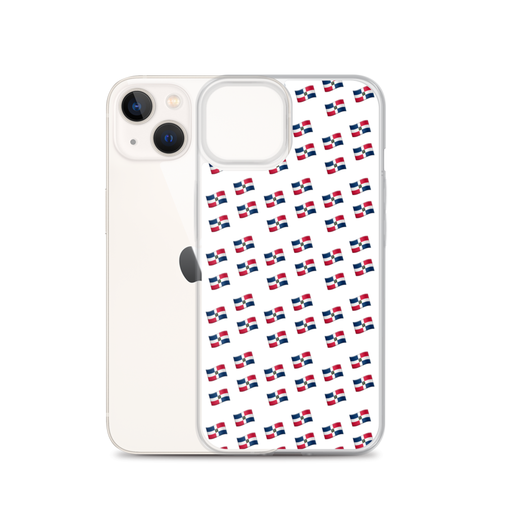 All-Over Emoji República Dominicana Flag iPhone Case  - 2020 - DominicanGirlfriend.com - Frases Dominicanas - República Dominicana Lifestyle Graphic T-Shirts Streetwear & Accessories - New York - Bronx - Washington Heights - Miami - Florida - Boca Chica - USA - Dominican Clothing