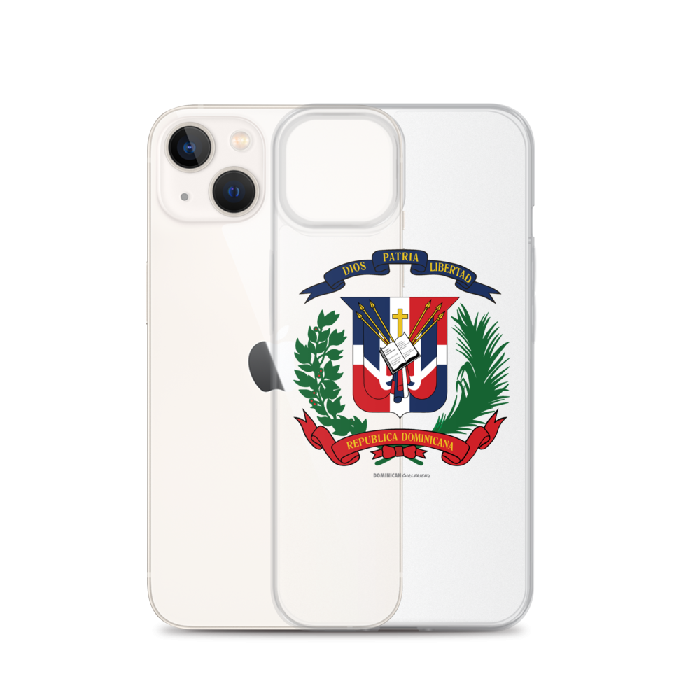 Escudo de la República Dominicana iPhone Case - 2020 - DominicanGirlfriend.com - Frases Dominicanas - República Dominicana Lifestyle Graphic T-Shirts Streetwear & Accessories - New York - Bronx - Washington Heights - Miami - Florida - Boca Chica - USA - Dominican Clothing
