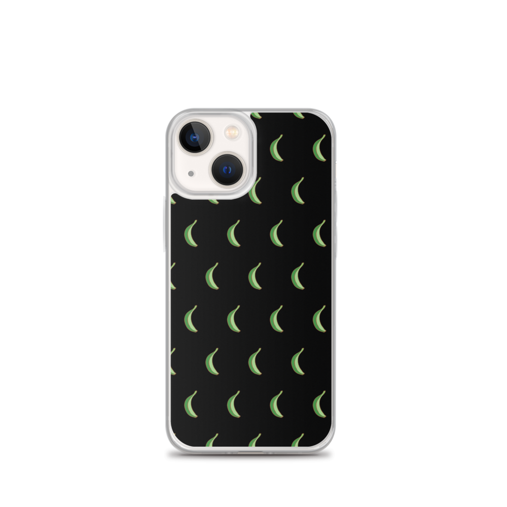Platano All-Over iPhone Case (Black)  - 2020 - DominicanGirlfriend.com - Frases Dominicanas - República Dominicana Lifestyle Graphic T-Shirts Streetwear & Accessories - New York - Bronx - Washington Heights - Miami - Florida - Boca Chica - USA - Dominican Clothing