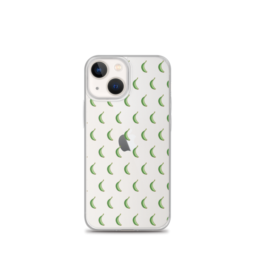 Platano All-Over iPhone Case (Transparent)  - 2020 - DominicanGirlfriend.com - Frases Dominicanas - República Dominicana Lifestyle Graphic T-Shirts Streetwear & Accessories - New York - Bronx - Washington Heights - Miami - Florida - Boca Chica - USA - Dominican Clothing