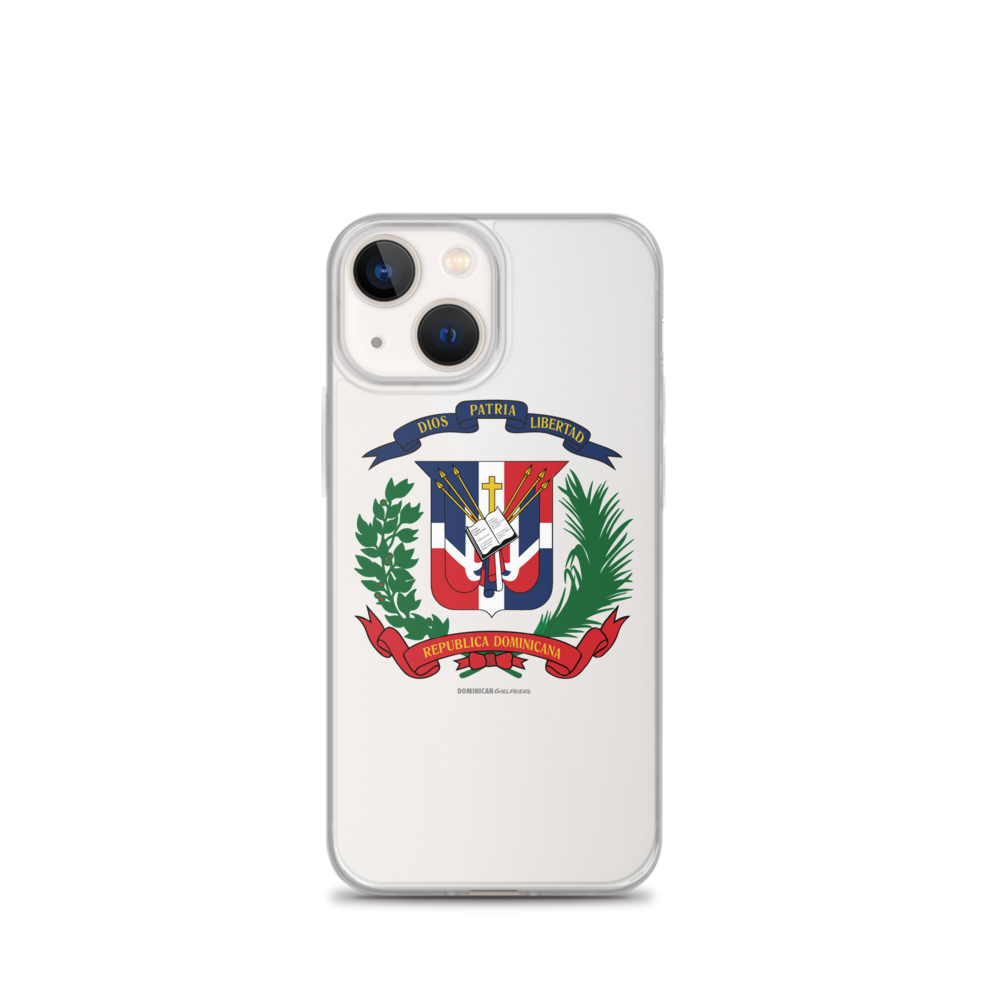 Escudo de la República Dominicana iPhone Case - 2020 - DominicanGirlfriend.com - Frases Dominicanas - República Dominicana Lifestyle Graphic T-Shirts Streetwear & Accessories - New York - Bronx - Washington Heights - Miami - Florida - Boca Chica - USA - Dominican Clothing