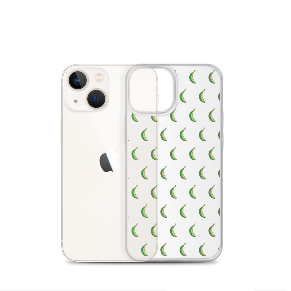 Platano All-Over iPhone Case (Transparent) - 2020 - DominicanGirlfriend.com - Frases Dominicanas - República Dominicana Lifestyle Graphic T-Shirts Streetwear & Accessories - New York - Bronx - Washington Heights - Miami - Florida - Boca Chica - USA - Dominican Clothing