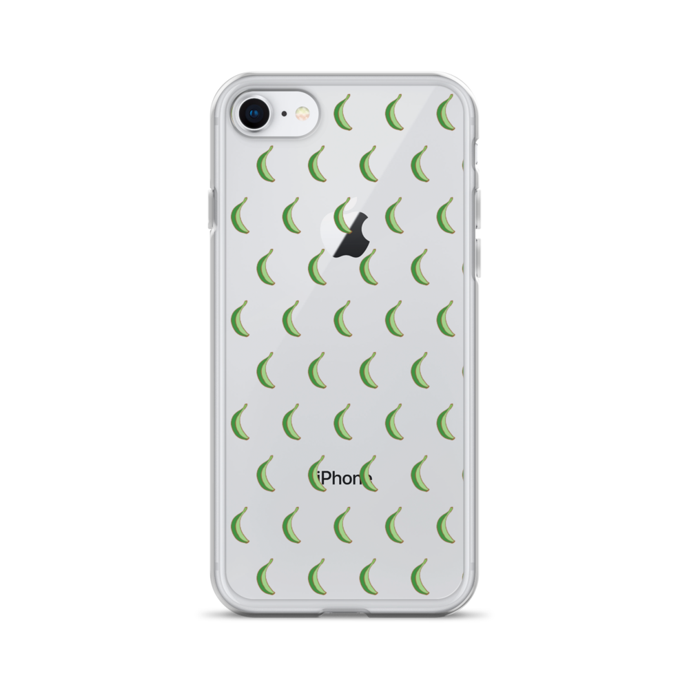 Platano All-Over iPhone Case (Transparent) - 2020 - DominicanGirlfriend.com - Frases Dominicanas - República Dominicana Lifestyle Graphic T-Shirts Streetwear & Accessories - New York - Bronx - Washington Heights - Miami - Florida - Boca Chica - USA - Dominican Clothing
