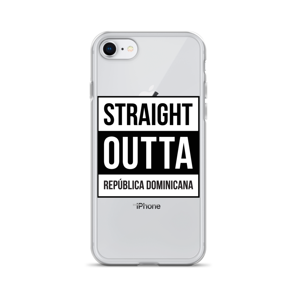 Straight Outta República Dominicana iPhone Case - 2020 - DominicanGirlfriend.com - Frases Dominicanas - República Dominicana Lifestyle Graphic T-Shirts Streetwear & Accessories - New York - Bronx - Washington Heights - Miami - Florida - Boca Chica - USA - Dominican Clothing