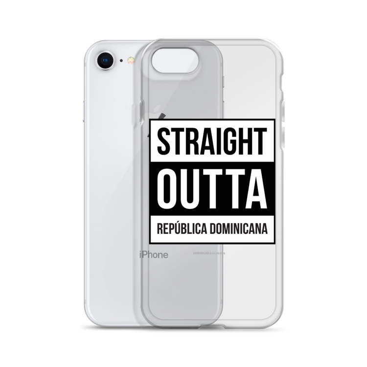 Straight Outta República Dominicana iPhone Case - 2020 - DominicanGirlfriend.com - Frases Dominicanas - República Dominicana Lifestyle Graphic T-Shirts Streetwear & Accessories - New York - Bronx - Washington Heights - Miami - Florida - Boca Chica - USA - Dominican Clothing