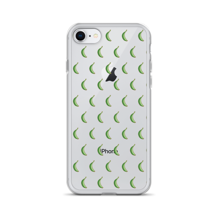 Platano All-Over iPhone Case (Transparent) - 2020 - DominicanGirlfriend.com - Frases Dominicanas - República Dominicana Lifestyle Graphic T-Shirts Streetwear & Accessories - New York - Bronx - Washington Heights - Miami - Florida - Boca Chica - USA - Dominican Clothing