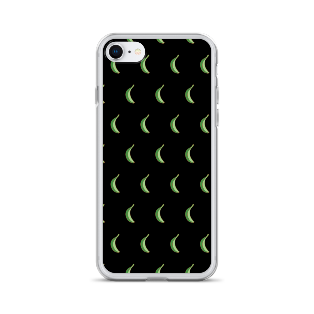 Platano All-Over iPhone Case (Black)  - 2020 - DominicanGirlfriend.com - Frases Dominicanas - República Dominicana Lifestyle Graphic T-Shirts Streetwear & Accessories - New York - Bronx - Washington Heights - Miami - Florida - Boca Chica - USA - Dominican Clothing