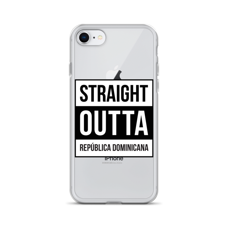 Straight Outta República Dominicana iPhone Case - 2020 - DominicanGirlfriend.com - Frases Dominicanas - República Dominicana Lifestyle Graphic T-Shirts Streetwear & Accessories - New York - Bronx - Washington Heights - Miami - Florida - Boca Chica - USA - Dominican Clothing