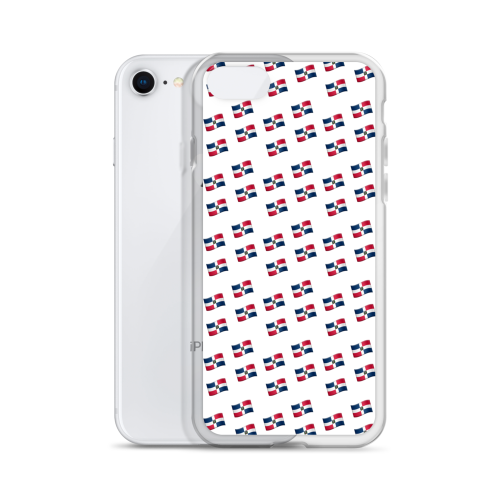 All-Over Emoji República Dominicana Flag iPhone Case  - 2020 - DominicanGirlfriend.com - Frases Dominicanas - República Dominicana Lifestyle Graphic T-Shirts Streetwear & Accessories - New York - Bronx - Washington Heights - Miami - Florida - Boca Chica - USA - Dominican Clothing