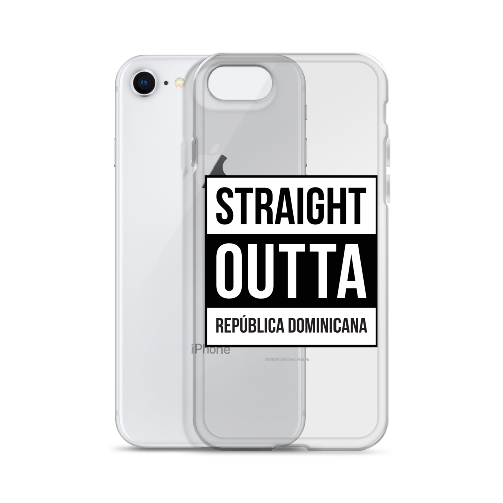 Straight Outta República Dominicana iPhone Case - 2020 - DominicanGirlfriend.com - Frases Dominicanas - República Dominicana Lifestyle Graphic T-Shirts Streetwear & Accessories - New York - Bronx - Washington Heights - Miami - Florida - Boca Chica - USA - Dominican Clothing