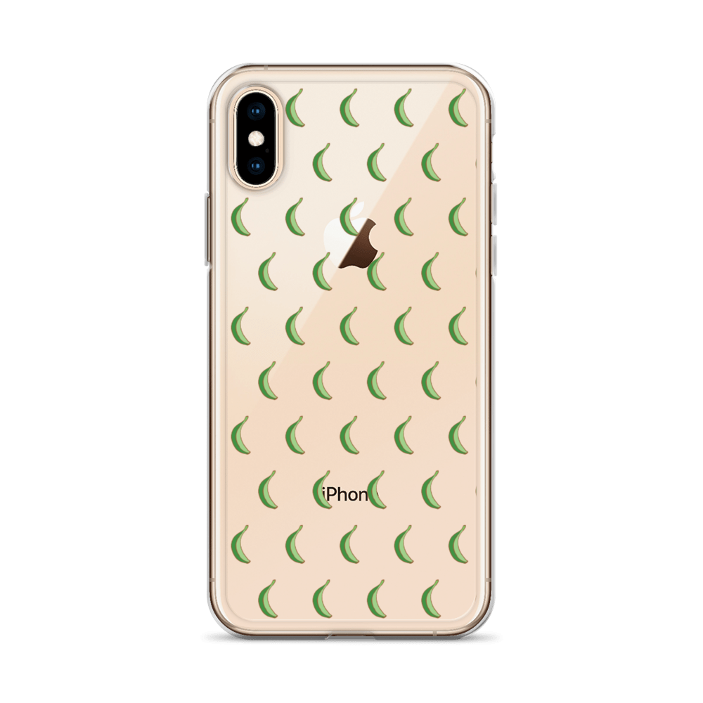 Platano All-Over iPhone Case (Transparent) - 2020 - DominicanGirlfriend.com - Frases Dominicanas - República Dominicana Lifestyle Graphic T-Shirts Streetwear & Accessories - New York - Bronx - Washington Heights - Miami - Florida - Boca Chica - USA - Dominican Clothing