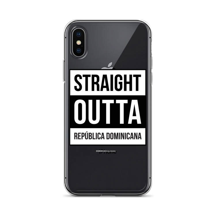 Straight Outta República Dominicana iPhone Case - 2020 - DominicanGirlfriend.com - Frases Dominicanas - República Dominicana Lifestyle Graphic T-Shirts Streetwear & Accessories - New York - Bronx - Washington Heights - Miami - Florida - Boca Chica - USA - Dominican Clothing