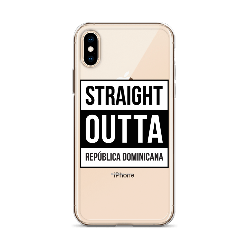 Straight Outta República Dominicana iPhone Case - 2020 - DominicanGirlfriend.com - Frases Dominicanas - República Dominicana Lifestyle Graphic T-Shirts Streetwear & Accessories - New York - Bronx - Washington Heights - Miami - Florida - Boca Chica - USA - Dominican Clothing