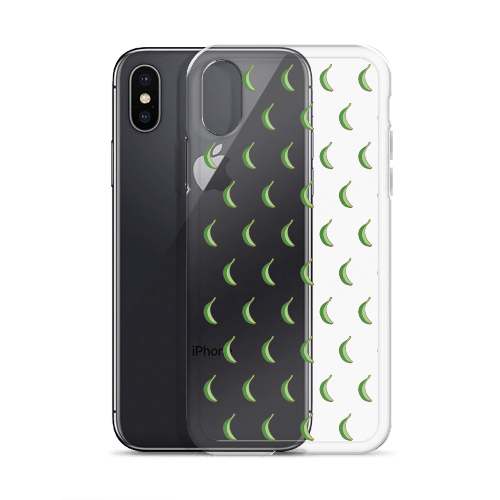 Platano All-Over iPhone Case (Transparent) - 2020 - DominicanGirlfriend.com - Frases Dominicanas - República Dominicana Lifestyle Graphic T-Shirts Streetwear & Accessories - New York - Bronx - Washington Heights - Miami - Florida - Boca Chica - USA - Dominican Clothing