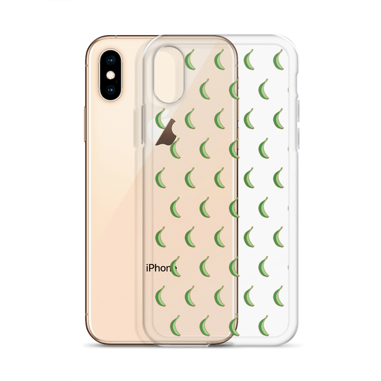 Platano All-Over iPhone Case (Transparent) - 2020 - DominicanGirlfriend.com - Frases Dominicanas - República Dominicana Lifestyle Graphic T-Shirts Streetwear & Accessories - New York - Bronx - Washington Heights - Miami - Florida - Boca Chica - USA - Dominican Clothing