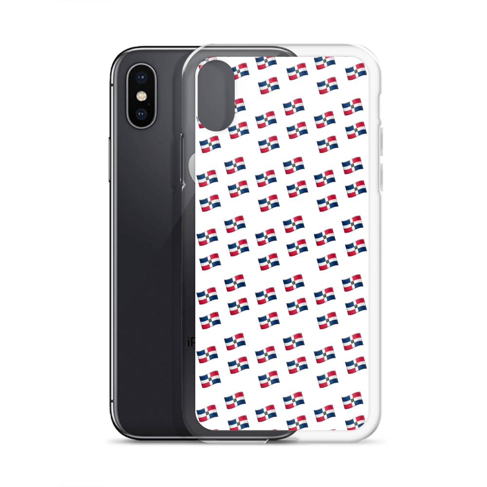 All-Over Emoji República Dominicana Flag iPhone Case  - 2020 - DominicanGirlfriend.com - Frases Dominicanas - República Dominicana Lifestyle Graphic T-Shirts Streetwear & Accessories - New York - Bronx - Washington Heights - Miami - Florida - Boca Chica - USA - Dominican Clothing