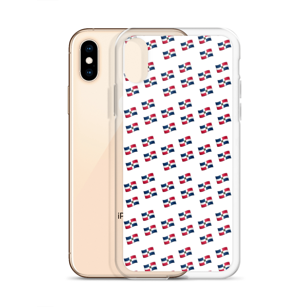 All-Over Emoji República Dominicana Flag iPhone Case - 2020 - DominicanGirlfriend.com - Frases Dominicanas - República Dominicana Lifestyle Graphic T-Shirts Streetwear & Accessories - New York - Bronx - Washington Heights - Miami - Florida - Boca Chica - USA - Dominican Clothing