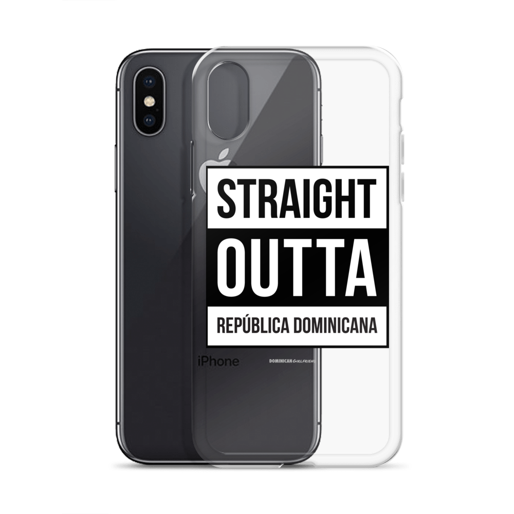 Straight Outta República Dominicana iPhone Case - 2020 - DominicanGirlfriend.com - Frases Dominicanas - República Dominicana Lifestyle Graphic T-Shirts Streetwear & Accessories - New York - Bronx - Washington Heights - Miami - Florida - Boca Chica - USA - Dominican Clothing