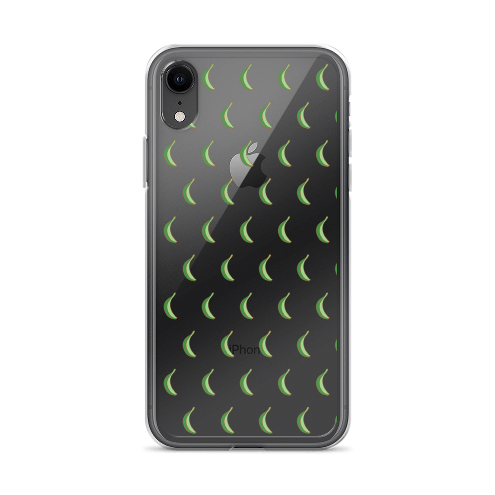 Platano All-Over iPhone Case (Transparent)  - 2020 - DominicanGirlfriend.com - Frases Dominicanas - República Dominicana Lifestyle Graphic T-Shirts Streetwear & Accessories - New York - Bronx - Washington Heights - Miami - Florida - Boca Chica - USA - Dominican Clothing