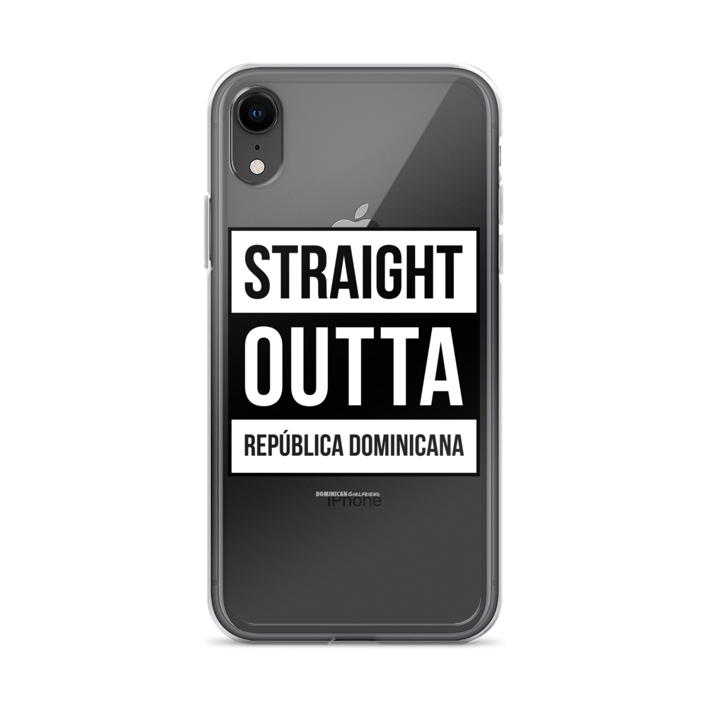 Straight Outta República Dominicana iPhone Case - 2020 - DominicanGirlfriend.com - Frases Dominicanas - República Dominicana Lifestyle Graphic T-Shirts Streetwear & Accessories - New York - Bronx - Washington Heights - Miami - Florida - Boca Chica - USA - Dominican Clothing