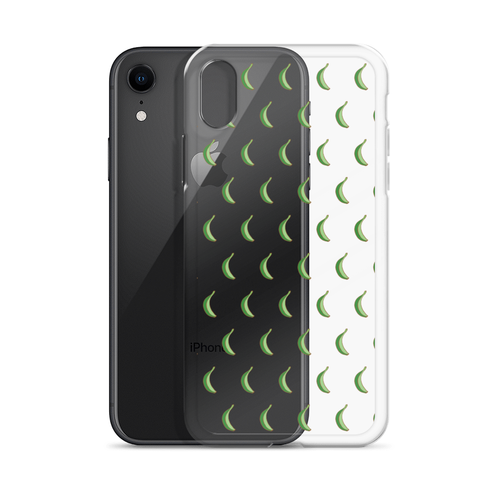 Platano All-Over iPhone Case (Transparent)  - 2020 - DominicanGirlfriend.com - Frases Dominicanas - República Dominicana Lifestyle Graphic T-Shirts Streetwear & Accessories - New York - Bronx - Washington Heights - Miami - Florida - Boca Chica - USA - Dominican Clothing