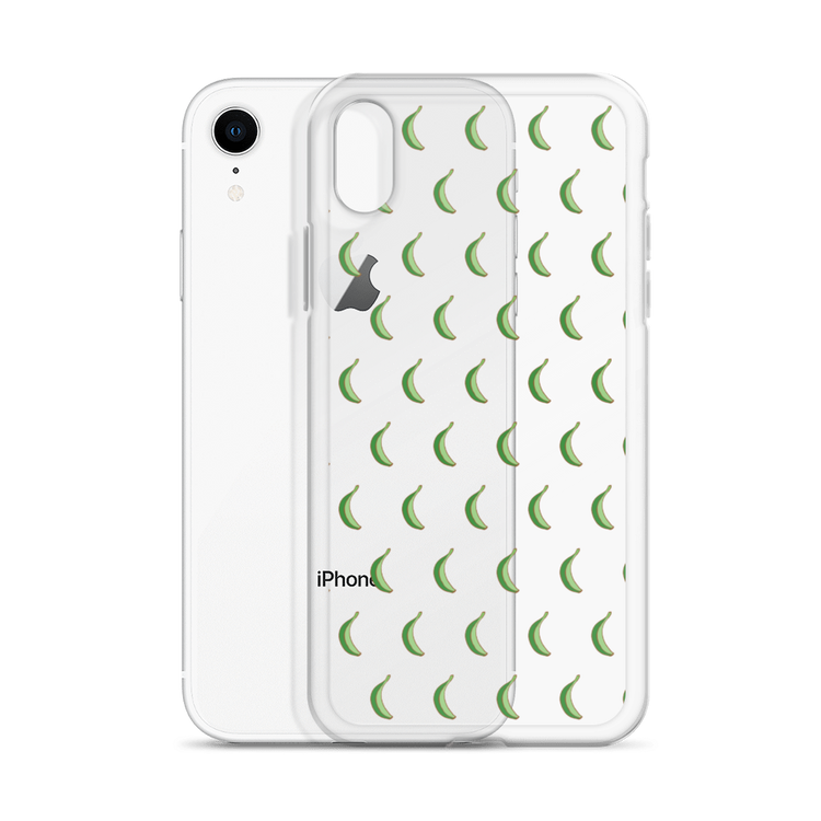 Platano All-Over iPhone Case (Transparent) - 2020 - DominicanGirlfriend.com - Frases Dominicanas - República Dominicana Lifestyle Graphic T-Shirts Streetwear & Accessories - New York - Bronx - Washington Heights - Miami - Florida - Boca Chica - USA - Dominican Clothing