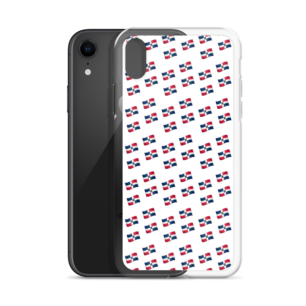 All-Over Emoji República Dominicana Flag iPhone Case  - 2020 - DominicanGirlfriend.com - Frases Dominicanas - República Dominicana Lifestyle Graphic T-Shirts Streetwear & Accessories - New York - Bronx - Washington Heights - Miami - Florida - Boca Chica - USA - Dominican Clothing