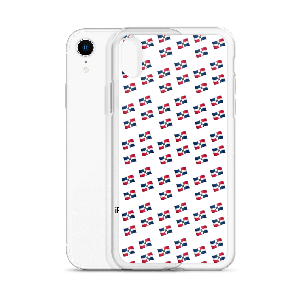 All-Over Emoji República Dominicana Flag iPhone Case  - 2020 - DominicanGirlfriend.com - Frases Dominicanas - República Dominicana Lifestyle Graphic T-Shirts Streetwear & Accessories - New York - Bronx - Washington Heights - Miami - Florida - Boca Chica - USA - Dominican Clothing