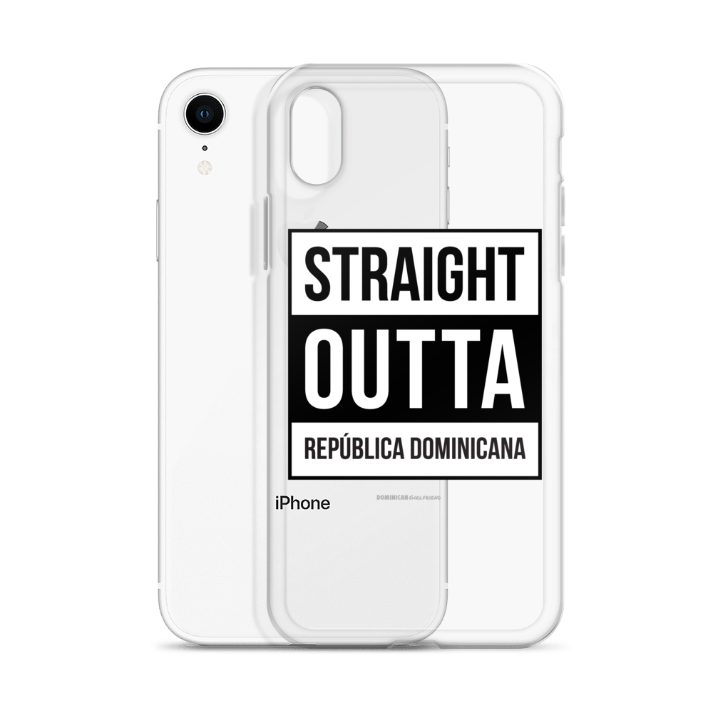 Straight Outta República Dominicana iPhone Case - 2020 - DominicanGirlfriend.com - Frases Dominicanas - República Dominicana Lifestyle Graphic T-Shirts Streetwear & Accessories - New York - Bronx - Washington Heights - Miami - Florida - Boca Chica - USA - Dominican Clothing