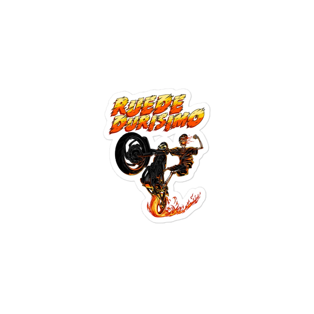 Ruede Durisimo Bubble-free Stickers  - 2020 - DominicanGirlfriend.com - Frases Dominicanas - República Dominicana Lifestyle Graphic T-Shirts Streetwear & Accessories - New York - Bronx - Washington Heights - Miami - Florida - Boca Chica - USA - Dominican Clothing