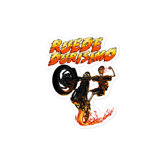 Ruede Durisimo Bubble-free Stickers  - 2020 - DominicanGirlfriend.com - Frases Dominicanas - República Dominicana Lifestyle Graphic T-Shirts Streetwear & Accessories - New York - Bronx - Washington Heights - Miami - Florida - Boca Chica - USA - Dominican Clothing