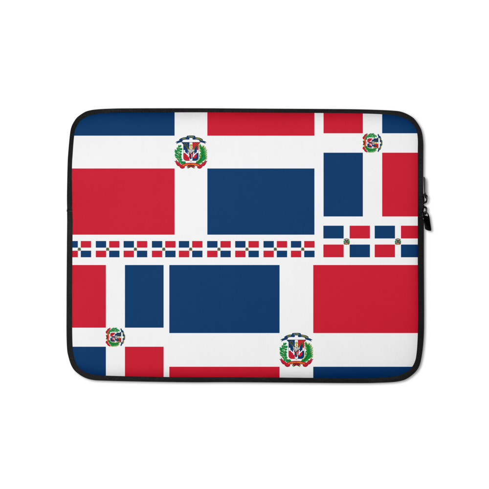 Dominican Republic Flag All-Over Collage Laptop Sleeve - 2020 - DominicanGirlfriend.com - Frases Dominicanas - República Dominicana Lifestyle Graphic T-Shirts Streetwear & Accessories - New York - Bronx - Washington Heights - Miami - Florida - Boca Chica - USA - Dominican Clothing