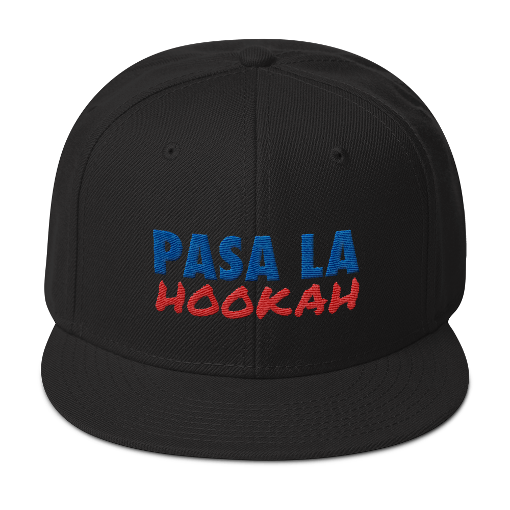 Pasa La Hookah Snapback Hat  - 2020 - DominicanGirlfriend.com - Frases Dominicanas - República Dominicana Lifestyle Graphic T-Shirts Streetwear & Accessories - New York - Bronx - Washington Heights - Miami - Florida - Boca Chica - USA - Dominican Clothing