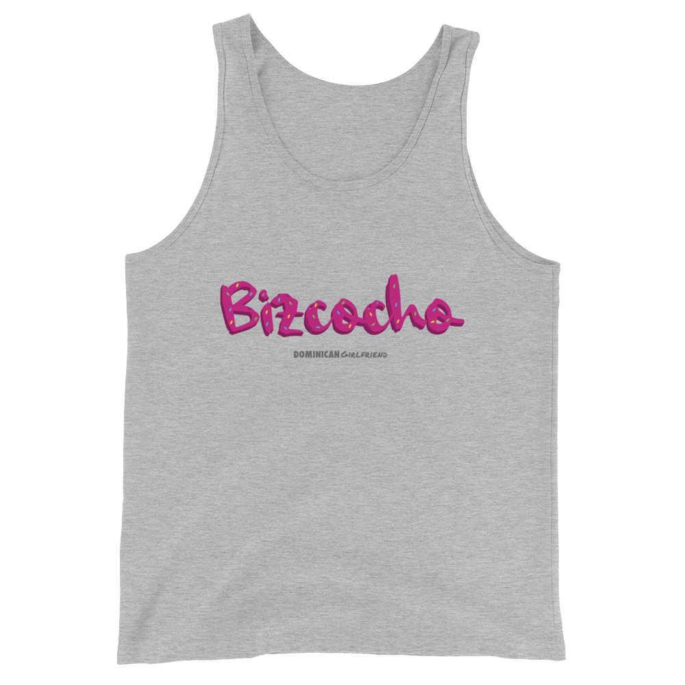 Bizcocho Tank Top  - 2020 - DominicanGirlfriend.com - Frases Dominicanas - República Dominicana Lifestyle Graphic T-Shirts Streetwear & Accessories - New York - Bronx - Washington Heights - Miami - Florida - Boca Chica - USA - Dominican Clothing