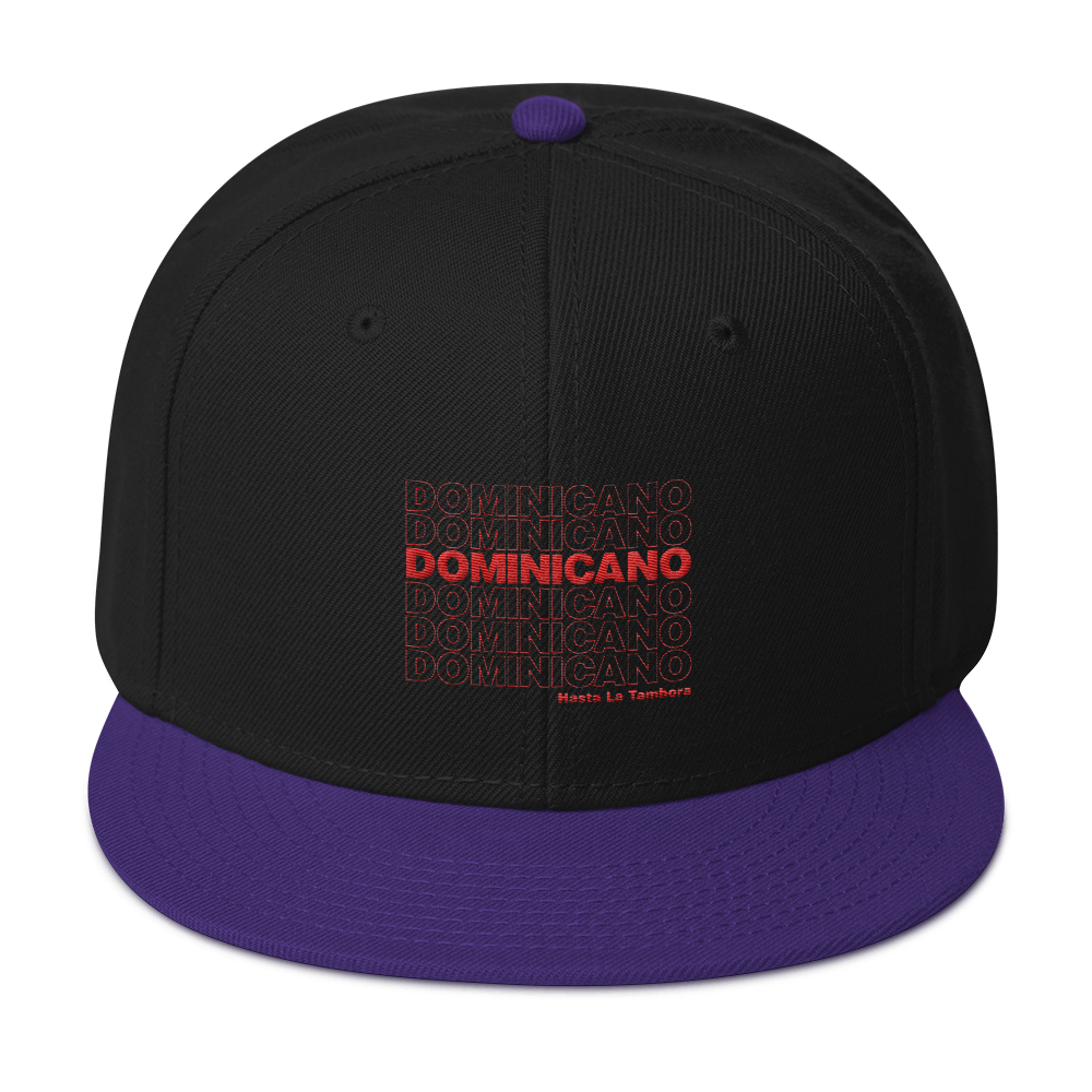 Dominicano Hasta La Tambora Snapback  - 2020 - DominicanGirlfriend.com - Frases Dominicanas - República Dominicana Lifestyle Graphic T-Shirts Streetwear & Accessories - New York - Bronx - Washington Heights - Miami - Florida - Boca Chica - USA - Dominican Clothing
