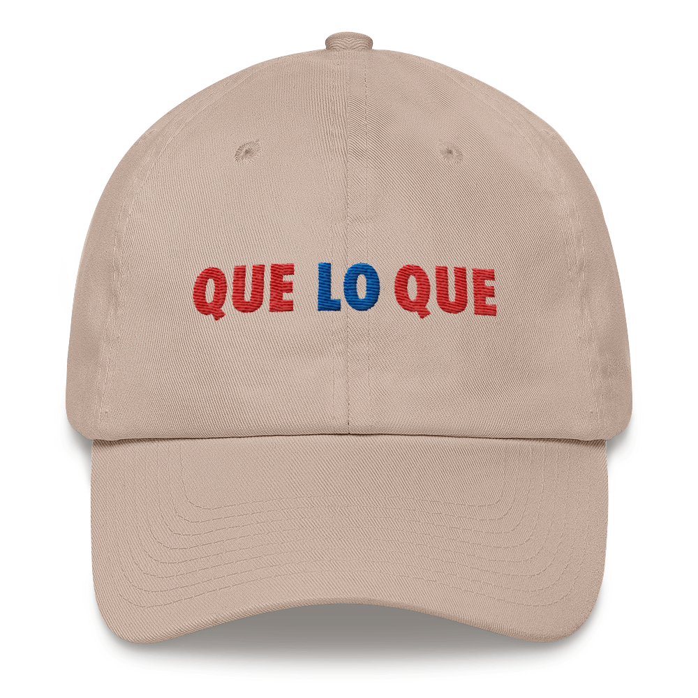 Que Lo Que Dad Hat  - 2020 - DominicanGirlfriend.com - Frases Dominicanas - República Dominicana Lifestyle Graphic T-Shirts Streetwear & Accessories - New York - Bronx - Washington Heights - Miami - Florida - Boca Chica - USA - Dominican Clothing