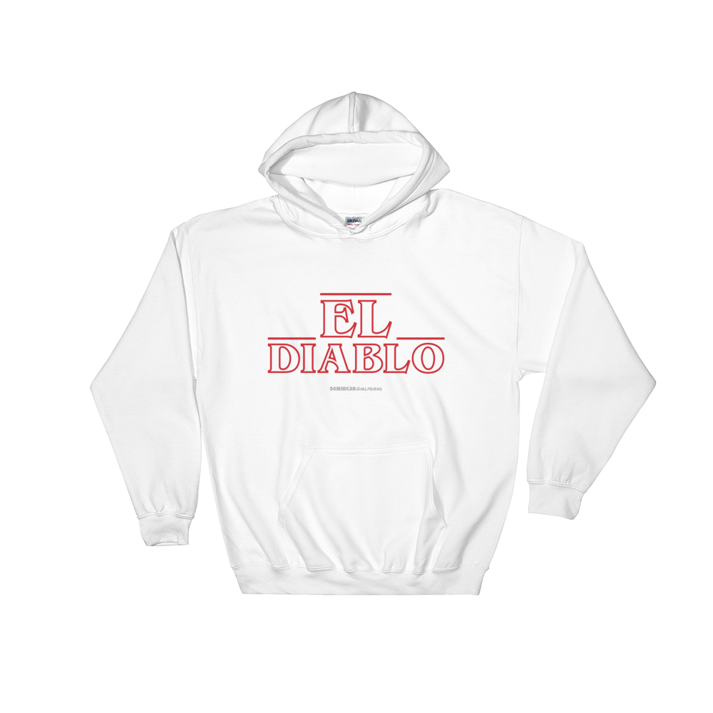 El Diablo Unisex Hoodie  - 2020 - DominicanGirlfriend.com - Frases Dominicanas - República Dominicana Lifestyle Graphic T-Shirts Streetwear & Accessories - New York - Bronx - Washington Heights - Miami - Florida - Boca Chica - USA - Dominican Clothing