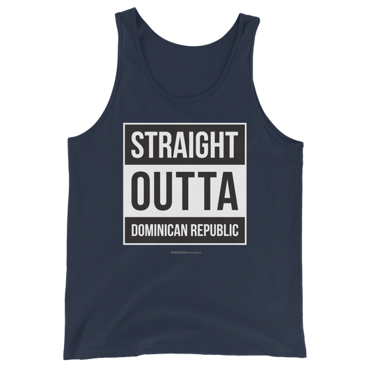 Straight Outta Dominican Republic Tank Top  - 2020 - DominicanGirlfriend.com - Frases Dominicanas - República Dominicana Lifestyle Graphic T-Shirts Streetwear & Accessories - New York - Bronx - Washington Heights - Miami - Florida - Boca Chica - USA - Dominican Clothing