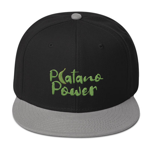 Platano Power Snapback Hat  - 2020 - DominicanGirlfriend.com - Frases Dominicanas - República Dominicana Lifestyle Graphic T-Shirts Streetwear & Accessories - New York - Bronx - Washington Heights - Miami - Florida - Boca Chica - USA - Dominican Clothing
