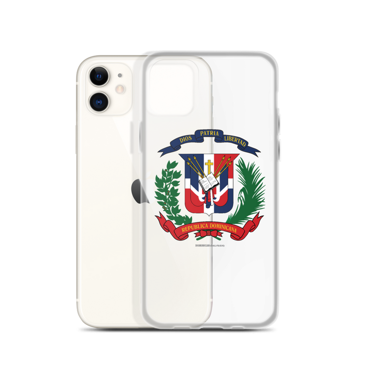Escudo de la República Dominicana iPhone Case - 2020 - DominicanGirlfriend.com - Frases Dominicanas - República Dominicana Lifestyle Graphic T-Shirts Streetwear & Accessories - New York - Bronx - Washington Heights - Miami - Florida - Boca Chica - USA - Dominican Clothing