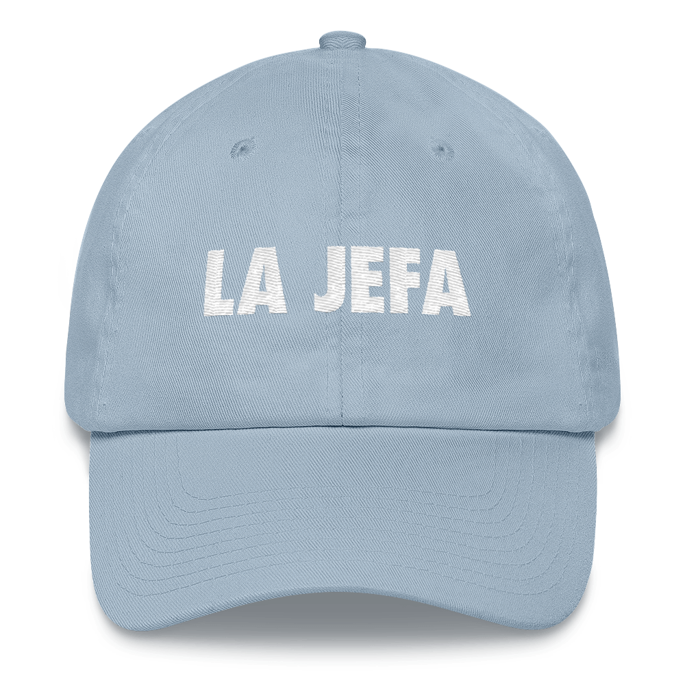 La Jefa Dad Hat  - 2020 - DominicanGirlfriend.com - Frases Dominicanas - República Dominicana Lifestyle Graphic T-Shirts Streetwear & Accessories - New York - Bronx - Washington Heights - Miami - Florida - Boca Chica - USA - Dominican Clothing